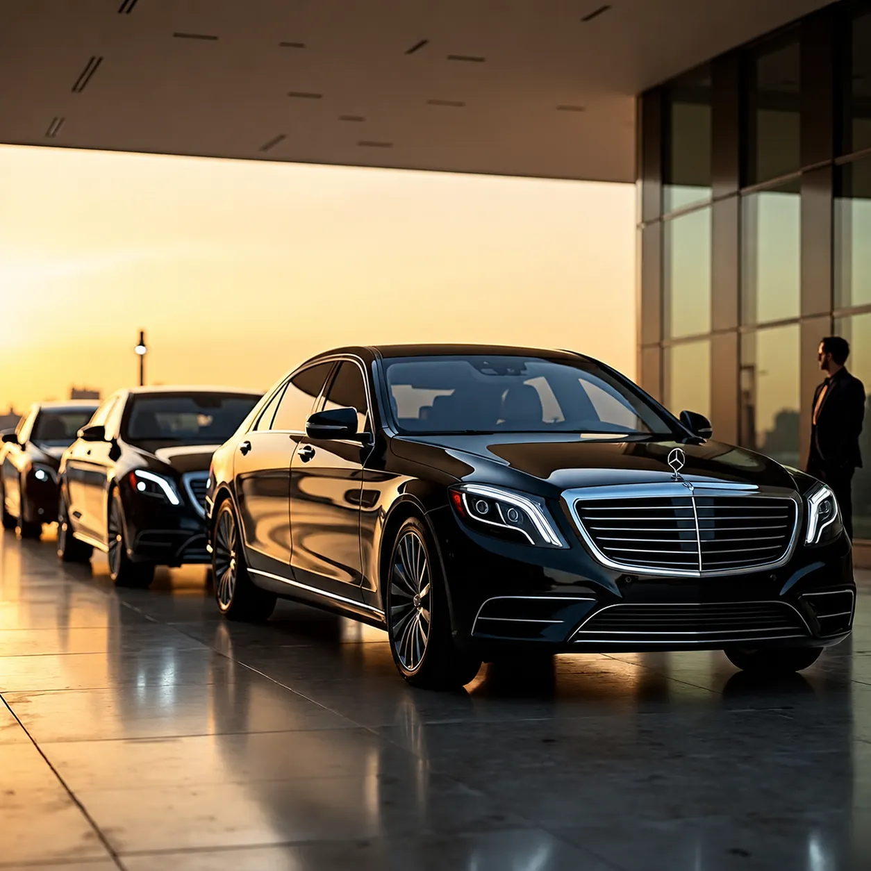 Private cars with professional drivers